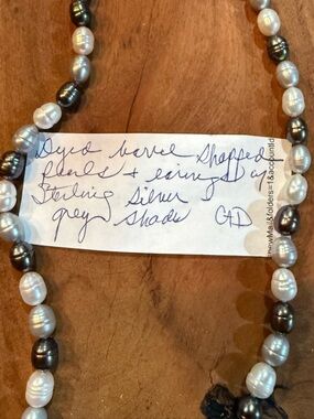 Matching Sterling Silver & Baroque Pearl Set